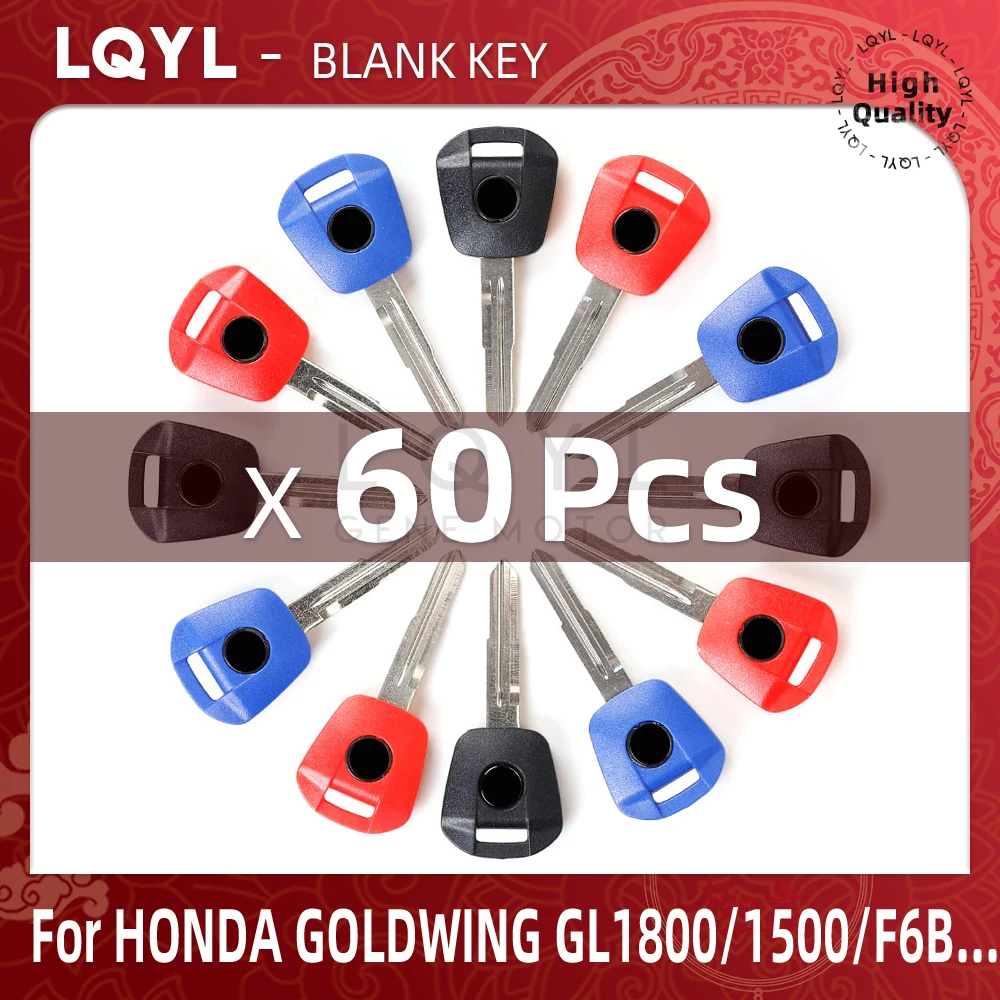 

60Pcs New Blank Key Motorcycle Replace Uncut Keys For HONDA GL1800 GL 1800C F6B GL1500 1500 1800