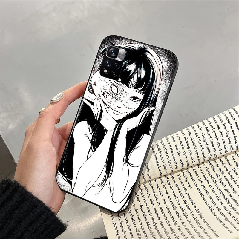 Phone Case for Xiaomi Redmi note 13 12S 12 Pro 11S 11 10 Pro 10S Redmi 10 13C 9C 10C  Tomie Junji Ito Case