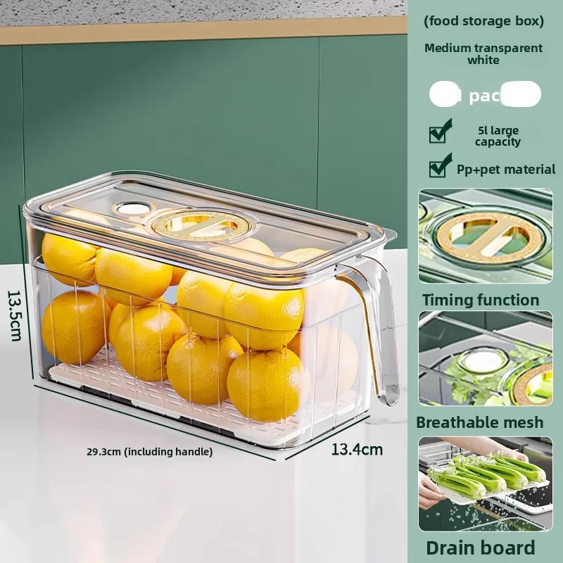 صندوق تخزين فرز الثلاجة والبيض والفواكه والخضروات وتخزين الطعام وصندوق حفظ الطازجة
