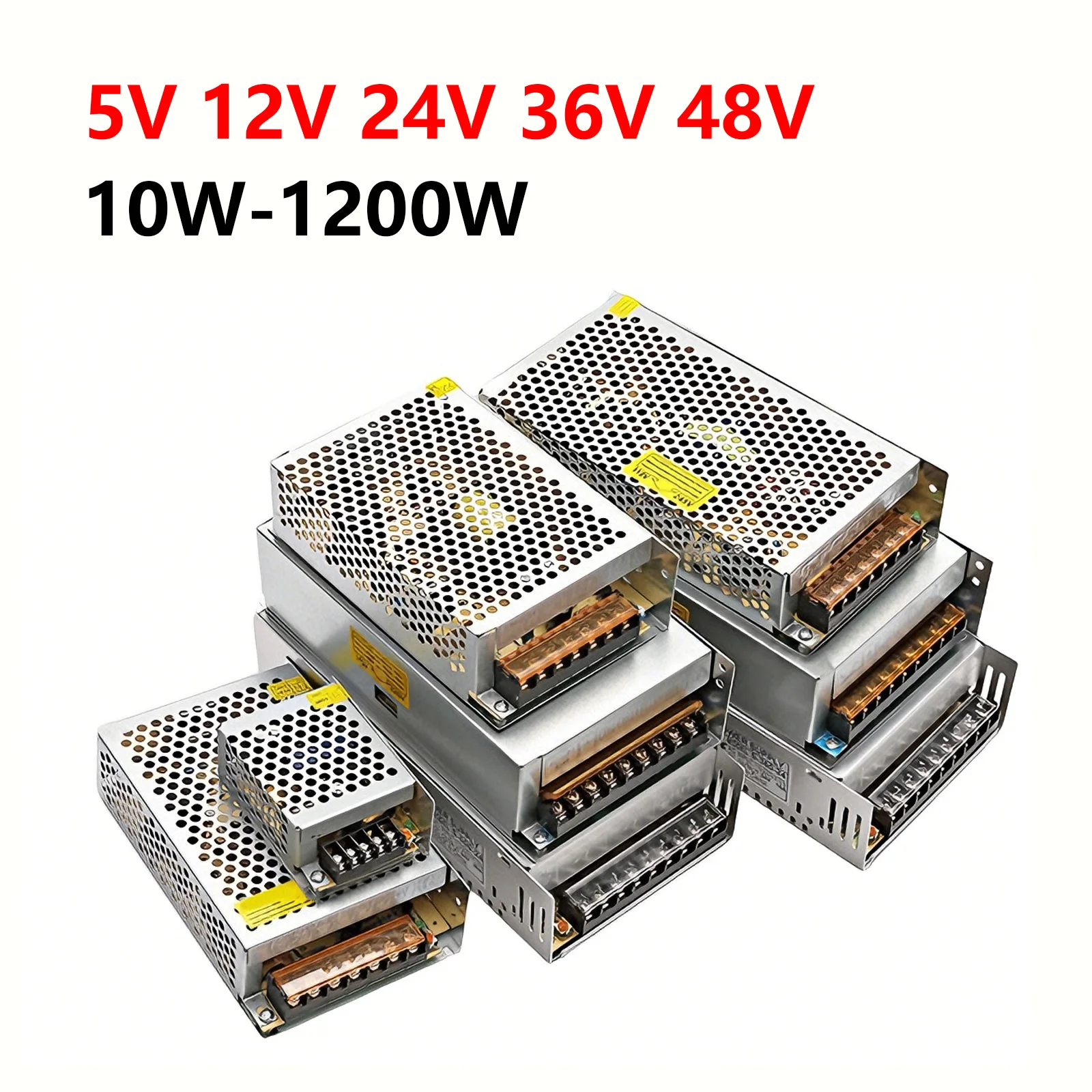 5V 12V 24V 36V 48V Power Supply 1A 2A 3A 5A 10A 20A 30A Converters High Voltage AC to DC Low Voltage Switching Power Supplies