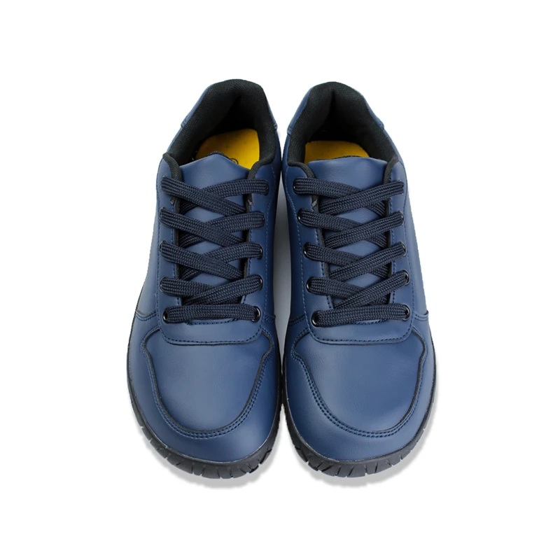 ZZFABER Sneakers a piedi nudi Scarpe in pelle da donna Sneakers casual classiche da uomo Calzature sportive comode unisex Scarpe bianche