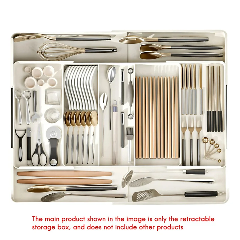 

Регулируемый пластиковый органайзер-универсальный-легкий, большой емкости для кофе-бара, стола, ящика для кухни и офиса