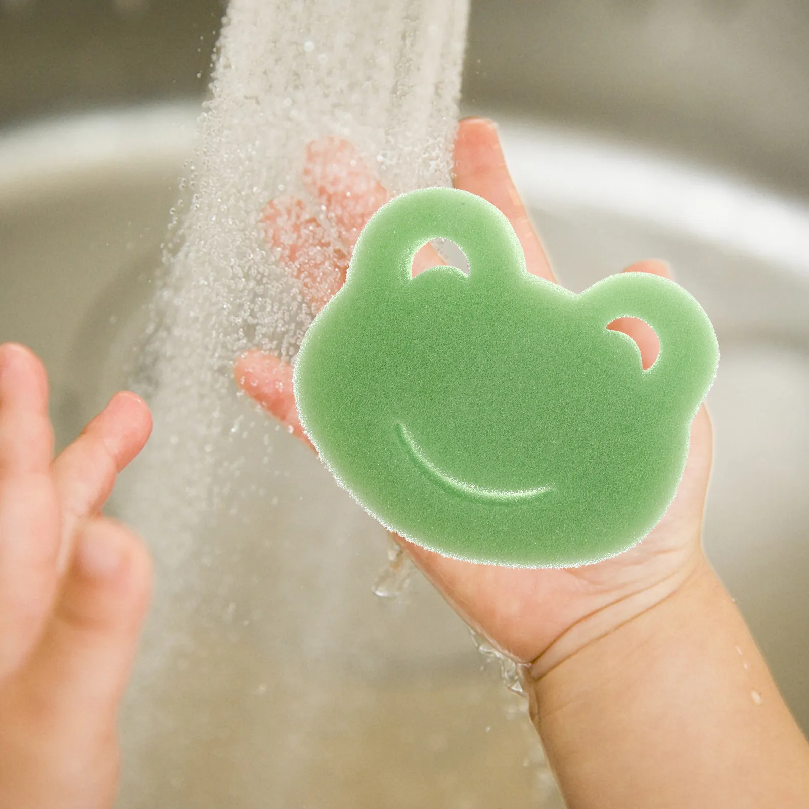 

Bath Sponge Cartoon Baby Children Sponges for Bathing Newborn Head Scrubber