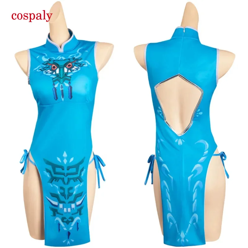 A Zerda Cosplay Tears Cosplay Kingdom Link Swimsuit Costume Sexy Swimwear Girls Women Adult Halloween Carnival Party Disguise Su