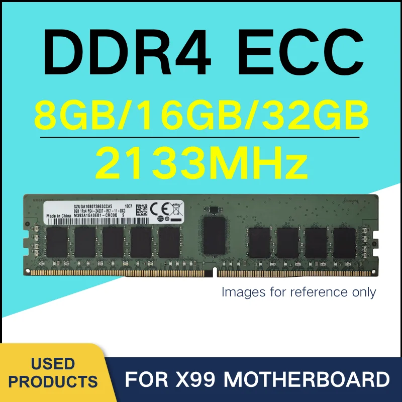 Memoria RAM DDR4 8GB 16GB 32GB 2133MHz ECC Desktop RDIMM For Server X99 Motherboard