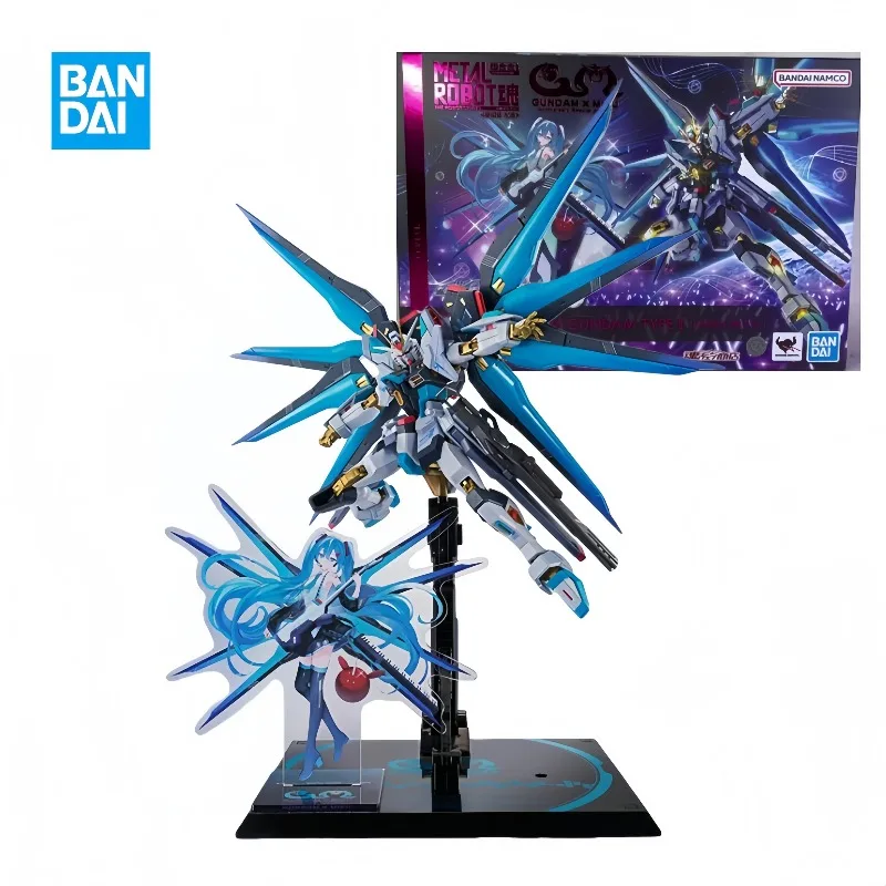 

【In Stock】Bandai Original METAL ROBOT In shock STRIKE FREEDOM GUNDAM TYPE II HATSUNE MIKU Ver Figure Finished Model kit