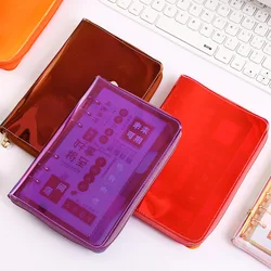 A6 Hand Zip Bag Laser Loose Leaf Binder Notebook Inner Core Cover Note Book Planner Office Stationery Supplies