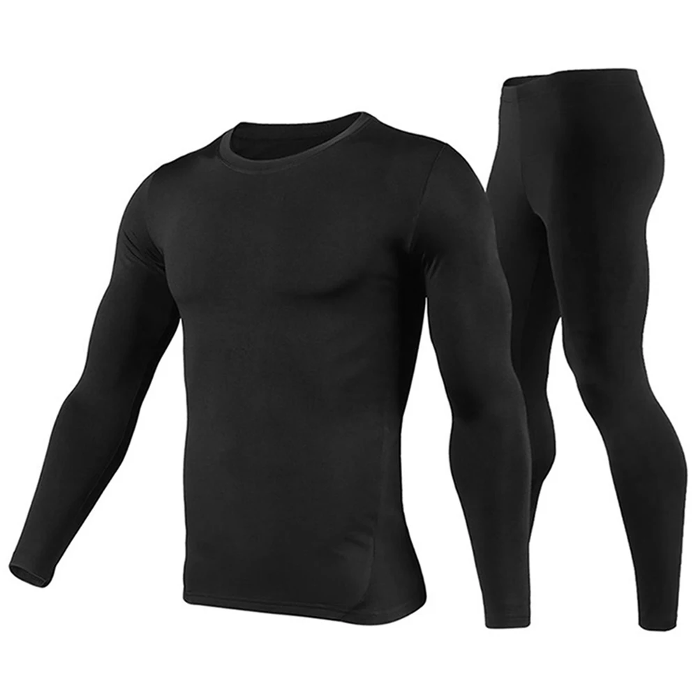 Men\'s Thermal Underwear Sets Cycling Outdoor Sports Hot-Dry Winter Warm Thermo Underwear Bicycle Skiing Long Johns Base Layers