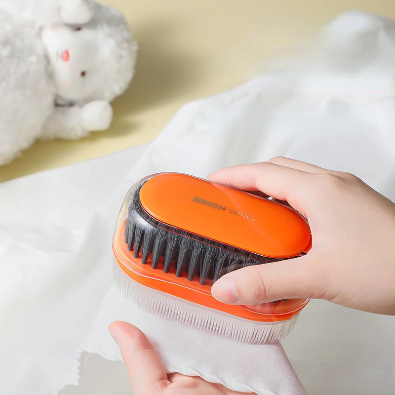 Household Cleaning Brush for Clothes Shoes and Kitchen Crevices Soft Bristled Double-sided Brush for Strong Stain Removal 욕실청소