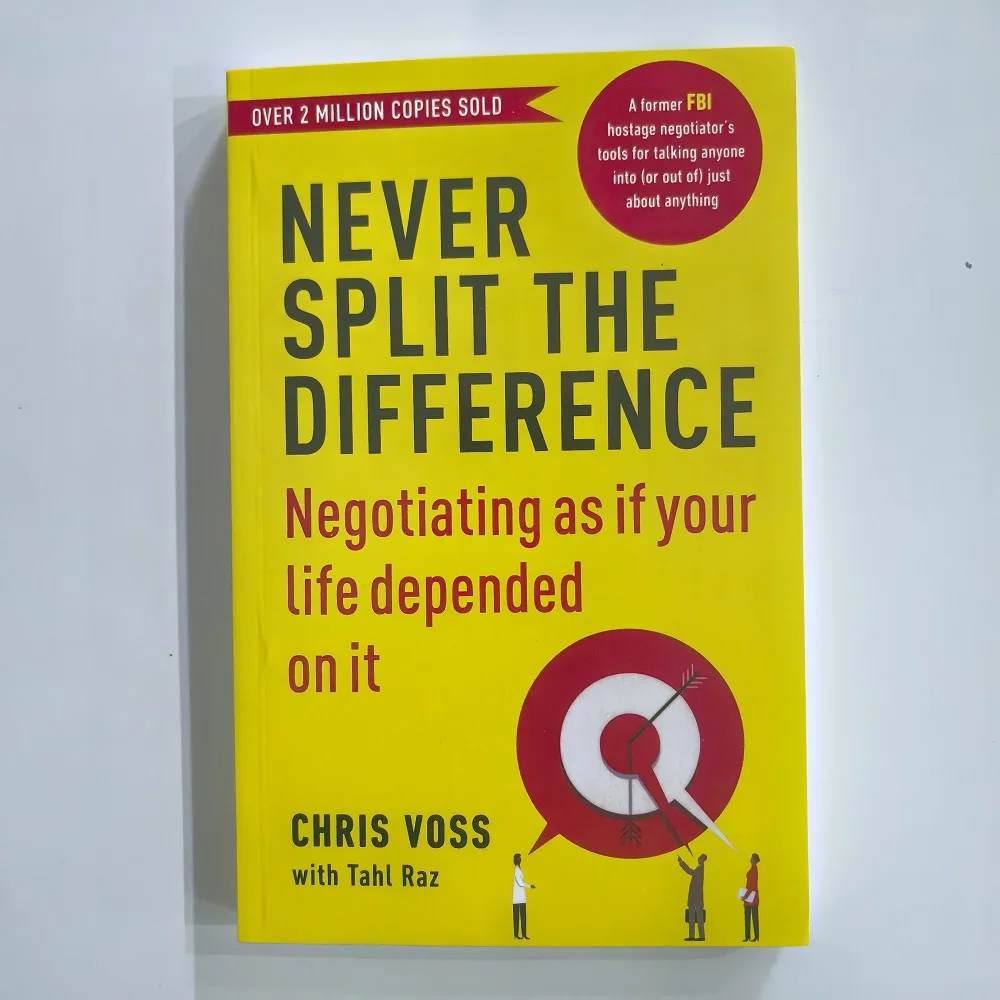 Never Split The Difference By Chris Voss Books In English for Adults Negotiations Emotional Intelligence New Listing