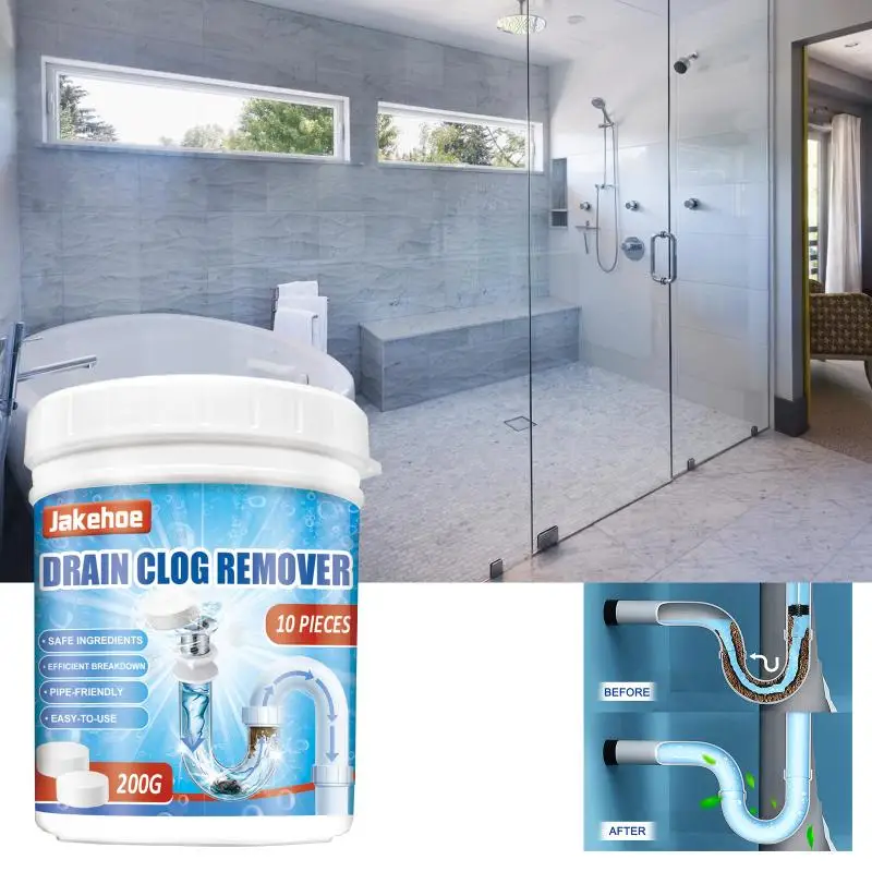 Dredging agent Effervescent tablets Bathroom kitchen sink drain cleaner Effervescent tablets drain dredge for bathroom, toilet