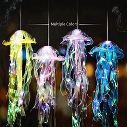 Jellyfish Night Light Lamp Portable Flower Lamp Girl Room Atmosphere Decoration Lamp, Bedroom Night Lamp, Home Decoration