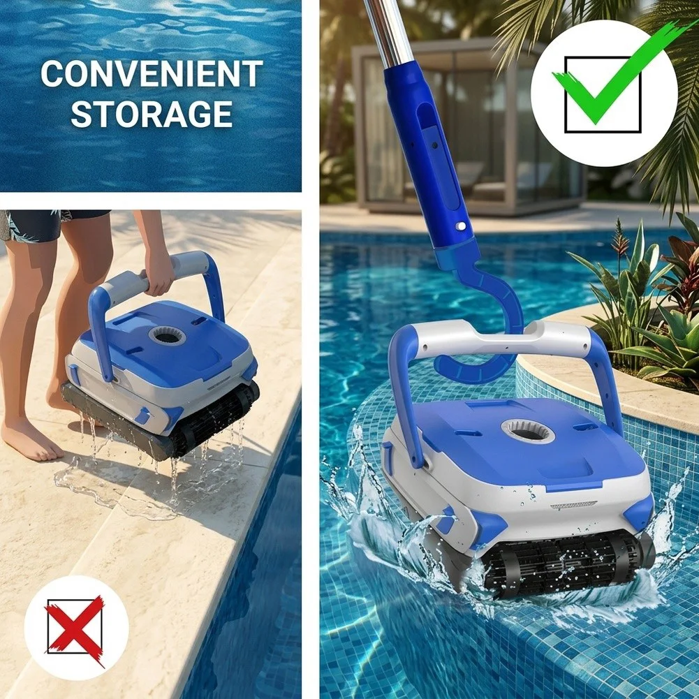 Hook for All Robotic Pool Vacuums ABS Material Construction Ensures Reliable Performance During Frequent Retrieval Operations