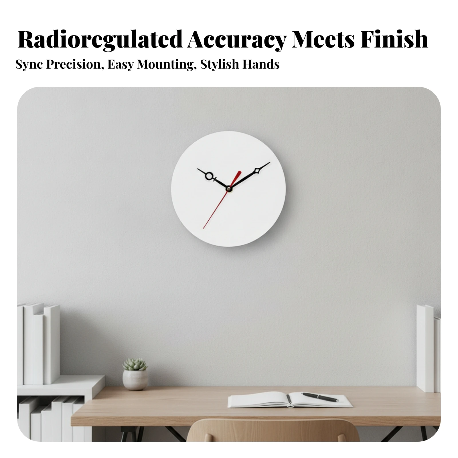 Radio Controlled Clock Movement Accurate Clock Mechanism with Hands Accurate Repair for Hobbyists, Home Decor