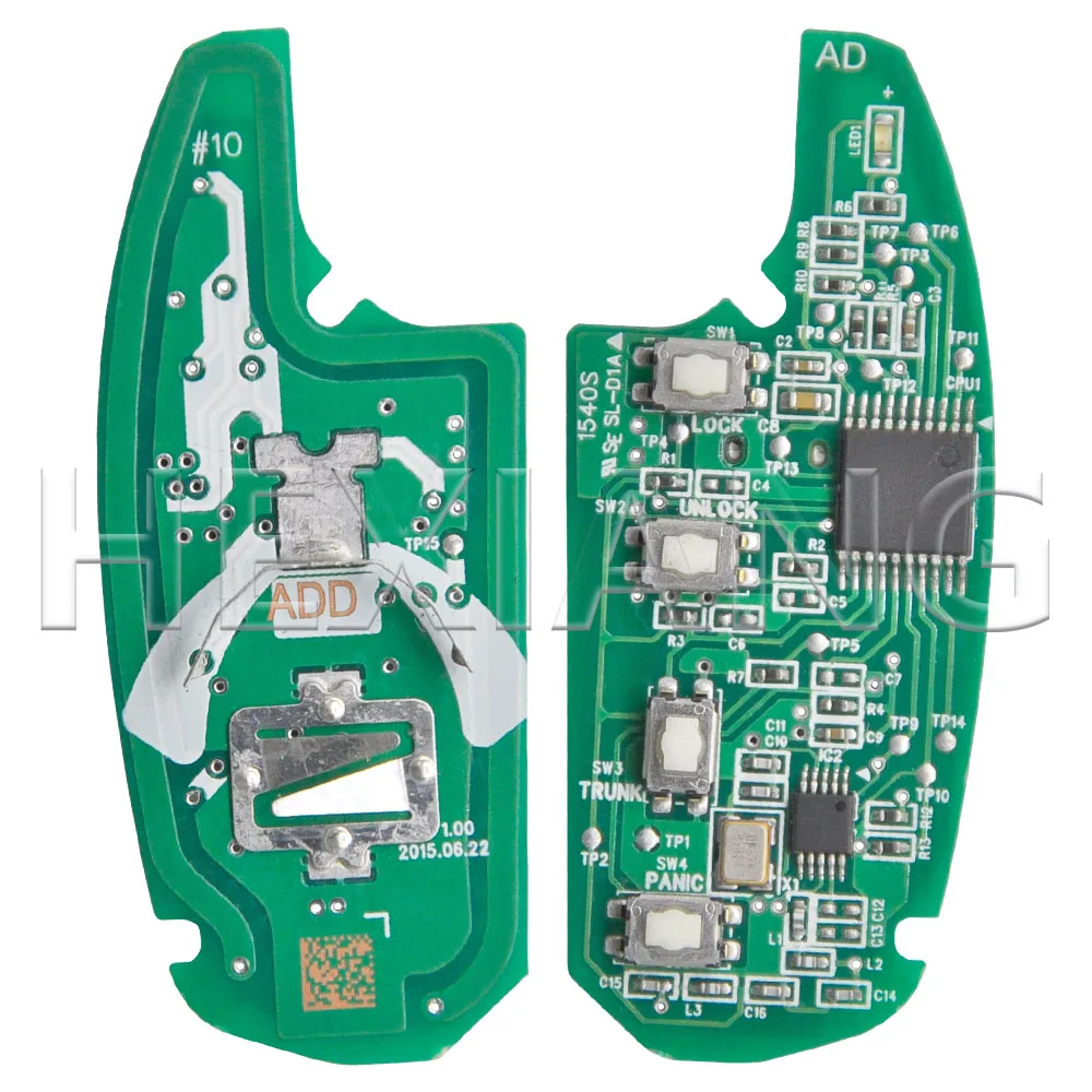 HE 95430-1S110 Original PCB Original 4D60 Chip 433MHz Flip Car Remote Key With HYN14R Blade For Hyundai HB20 2016 2017 2018 2019