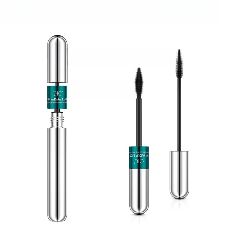 4D Mascara 2 in 1 Doppelwirkung Verlängernd Lockend Wasserfest Natürliches Volumen Wischfest Tubing-Technologie für Nicht-Verklumpende Wimpern