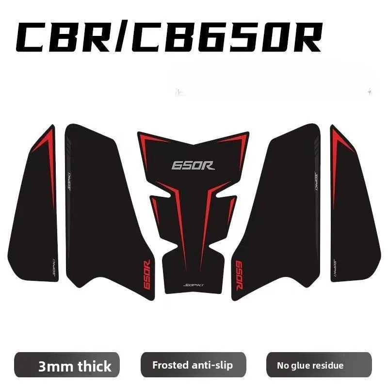 

For Honda CBR650R CB650R CBR CB 650R 2019-2024 Side Fuel Tank Pad Tank Pads Protector Stickers Decal Gas Knee Grip Traction Pad
