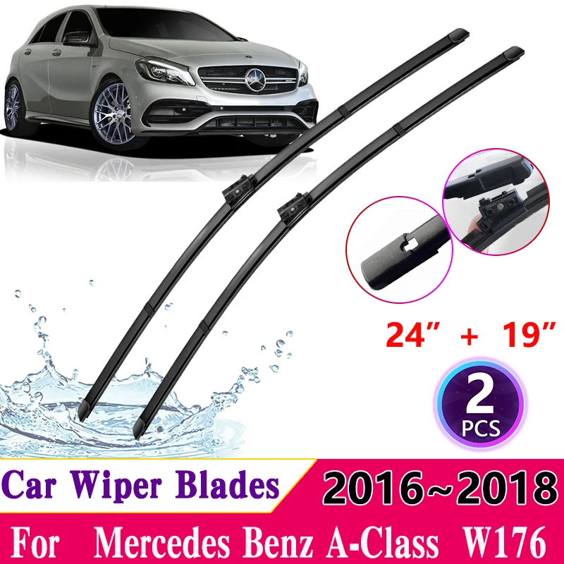 

Car Windscreen Wipers for Mercedes Benz A Class W176 2016~2018 A-Klasse A160 A180 A200 A45 2017 Windshield Wiper Car Accessories