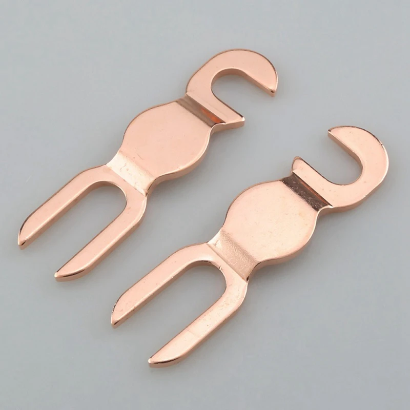 Altavoz de Audio Hifi, puente de poste de encuadernación 5N, Cable de altavoz KTV, puente, horquilla en U, conector de Terminal de Audio duradero A