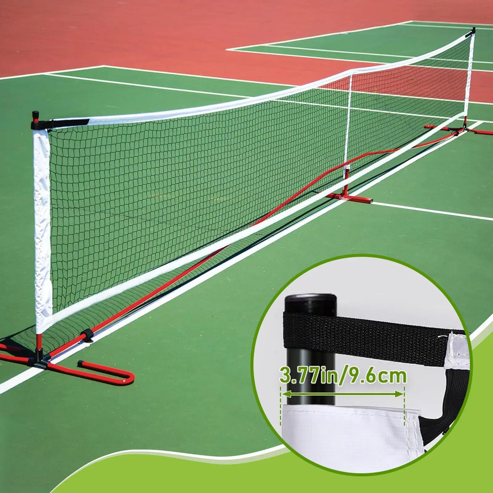 Pickleballs Trainer Net Pickleballs Training Aids Adjustable Height Sports Game Practice Equipment For Gym Yard Beach Outdoor