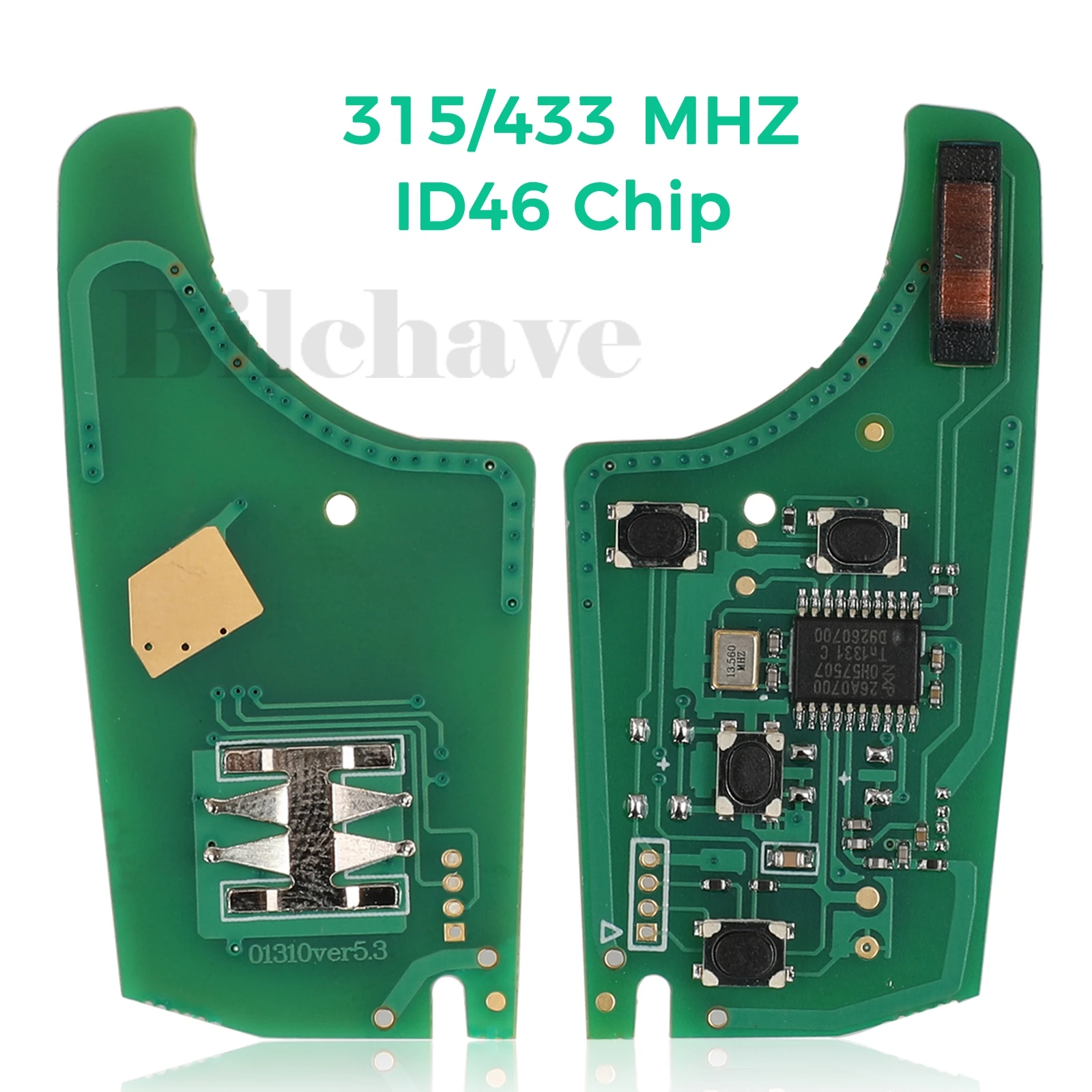 jingyuqin 10pcs 315/433Mhz ID46 Remote Car Key Circuit Board For Chevrolet Cruze Malibu Aveo Spark Sail For Opel 2/3/4Button