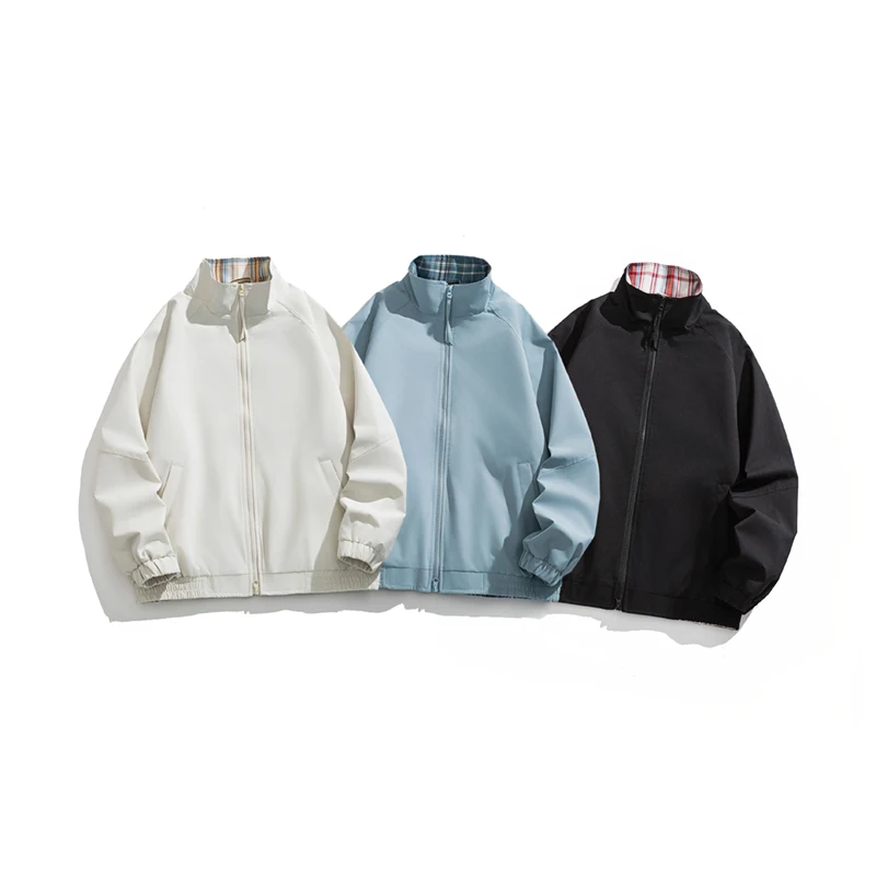 

Весенняя новинка: Куртка-бомбер с воротником-стойкой для мужчин и женщин, подростков. Модная универсальная верхняя одежда от бренда HE.