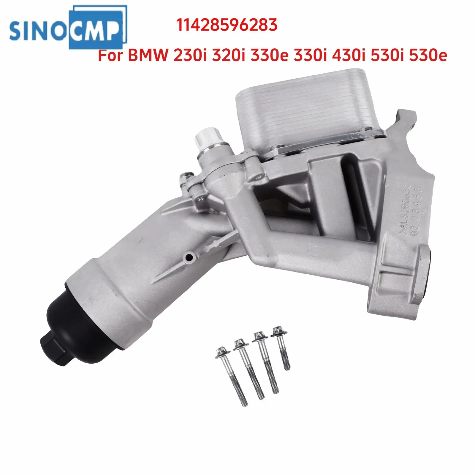 

1Set Aluminum Engine Oil Filter Kit 11428596283 For BMW 230i 320i 330e 330i 430i 530i 530e Car Accessories Replacement Parts