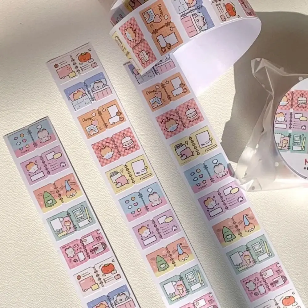 200Pcs/Roll New Kitten Label Sticker Removable Cartoon Index Tabs DIY Scrapbooks Gift Classification Tags Student Supplies