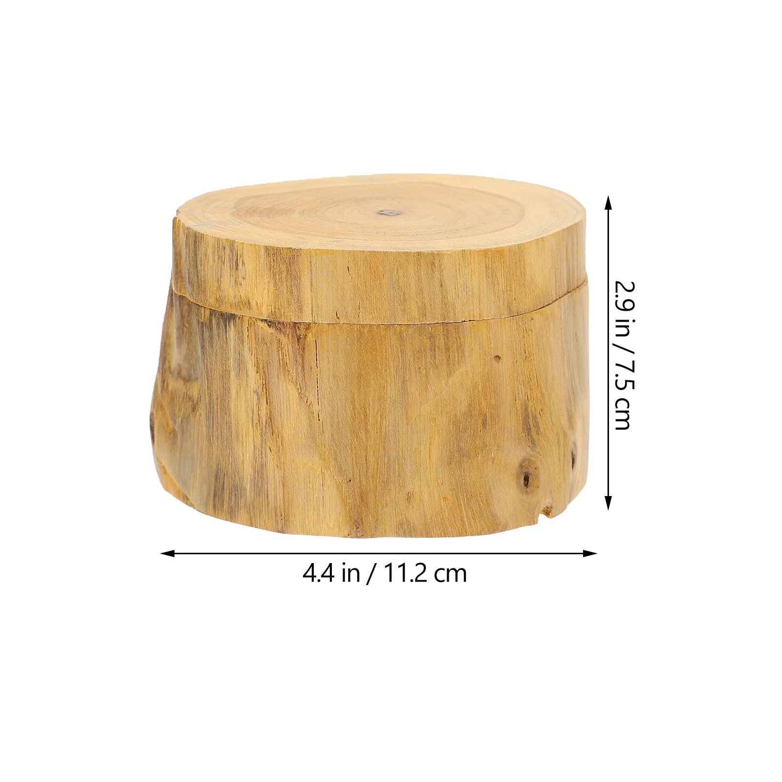 1 قطعة صندوق مجوهرات خشبي عتيق مستدير حاوية تخزين بتصميم إبداعي لملحقات أشتات درج مكتب غرفة النوم