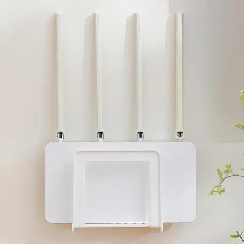 Home Wireless WIFI TV Set-Top Box Scaffale di stoccaggio a parete Scatola di immagazzinaggio del router domestico per soggiorno Camera da letto Ordinamento di stoccaggio