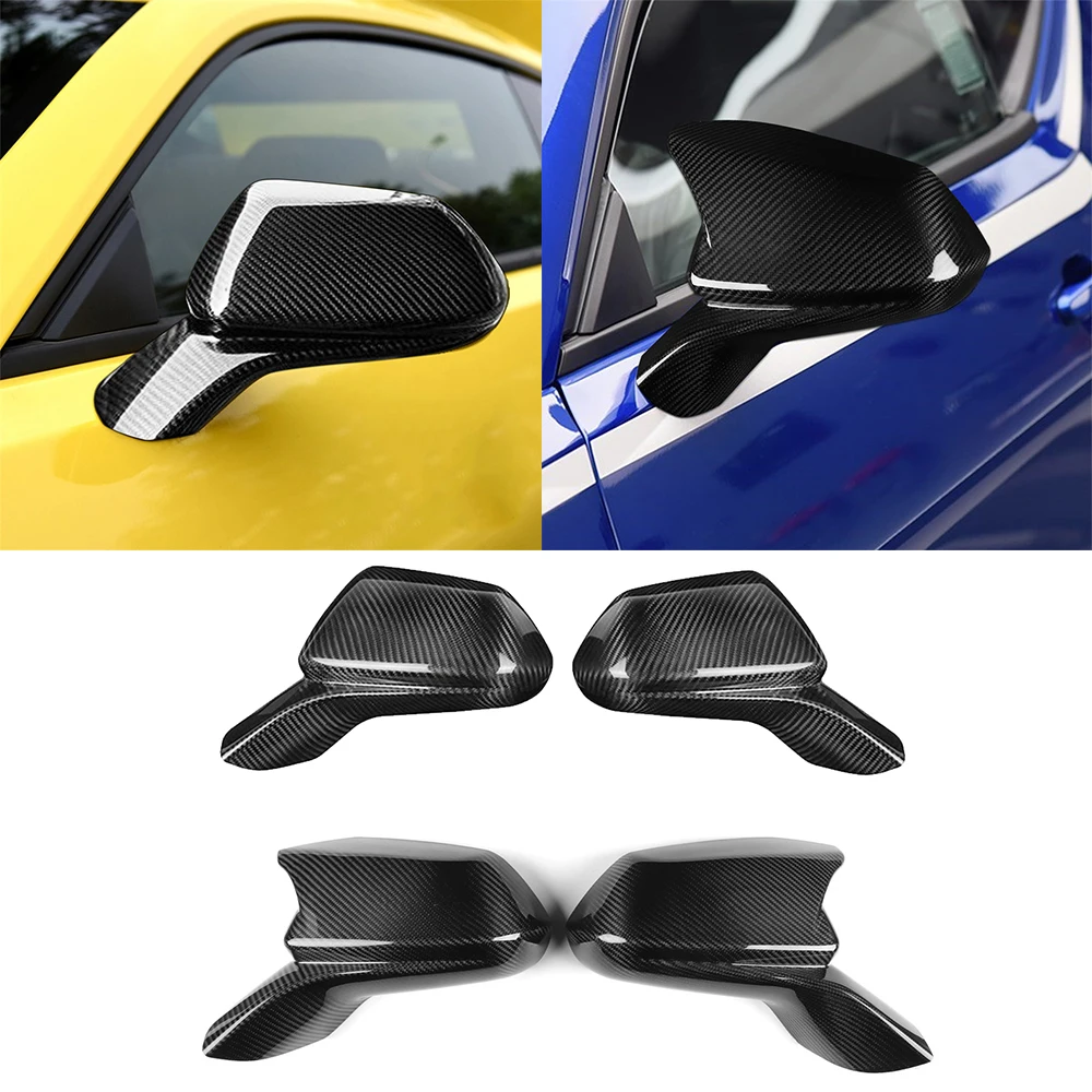 

100% настоящее углеродное волокно, боковое зеркало заднего вида, крышка крыла, наружная дверь, накладка заднего вида для Chevrolet Camaro 2010-2025