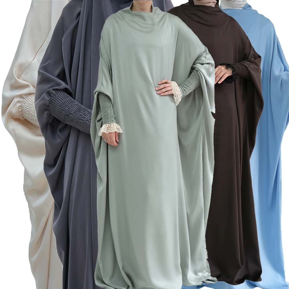 

Islam Robes for Women Burqa Hijab Prayer Garment Dress Dubai Turkish Modest Extra Long Khimar Muslim Abaya Full Cover Arab Robe