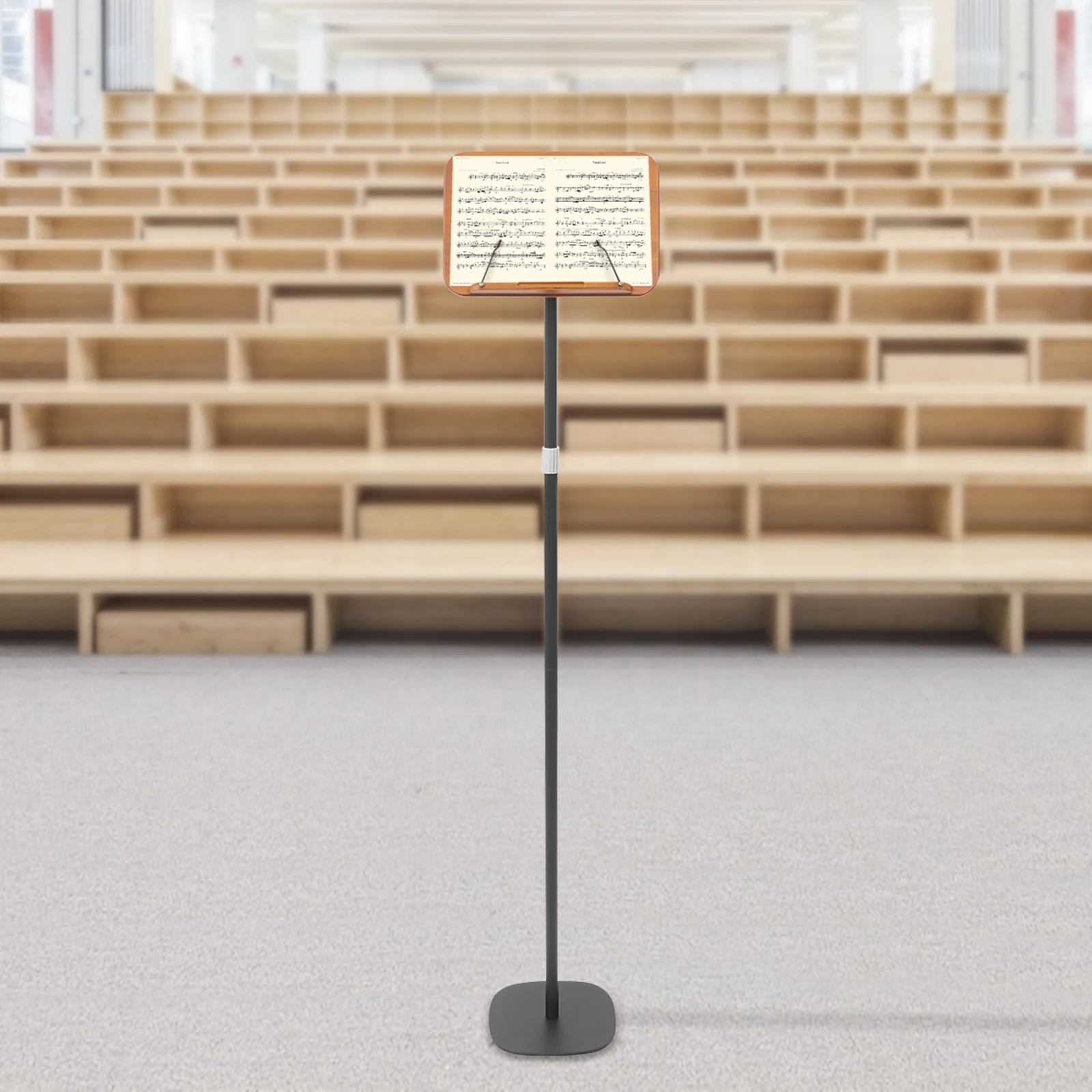 

Многофункциональная напольная подставка для чтения и музыки из железа/дерева, регулируемая, 80-170 см, с кронштейном для панели управления, для дома