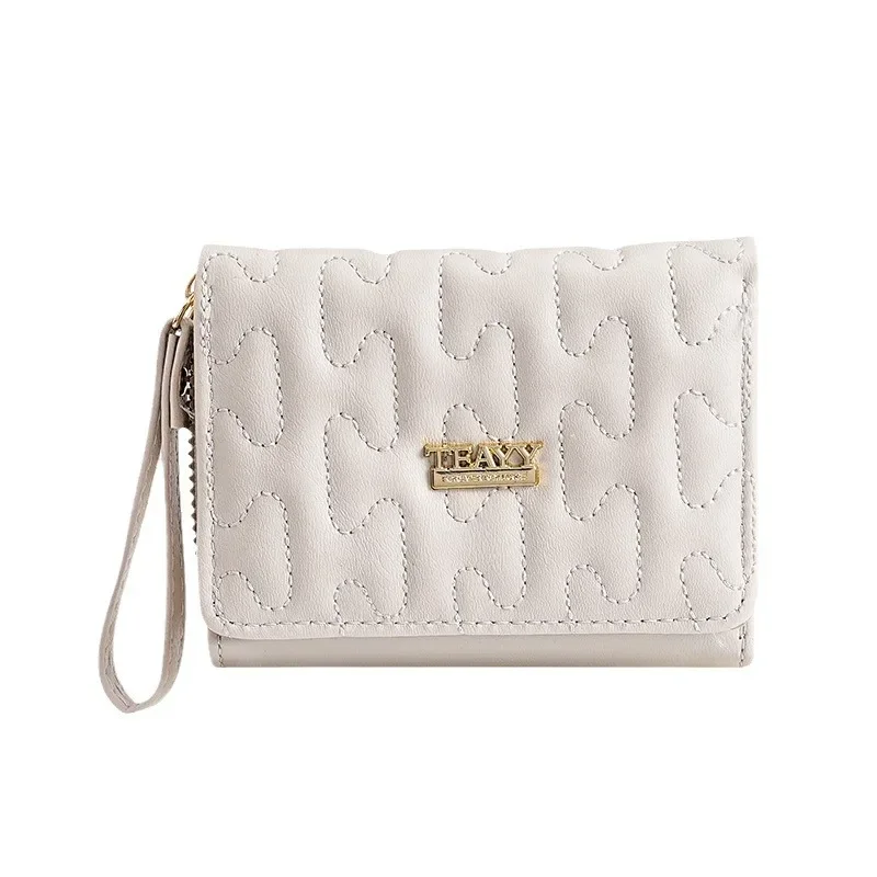 Small Women\'s Wallet Leather Mini Female Wallets Fashion Coin Purse Card Holders Ladies Money Bag Caibu Zipper