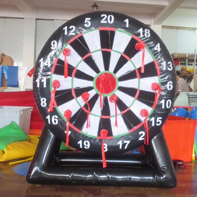 party carnival mini sport game inflatable football dart board soccer dartboard