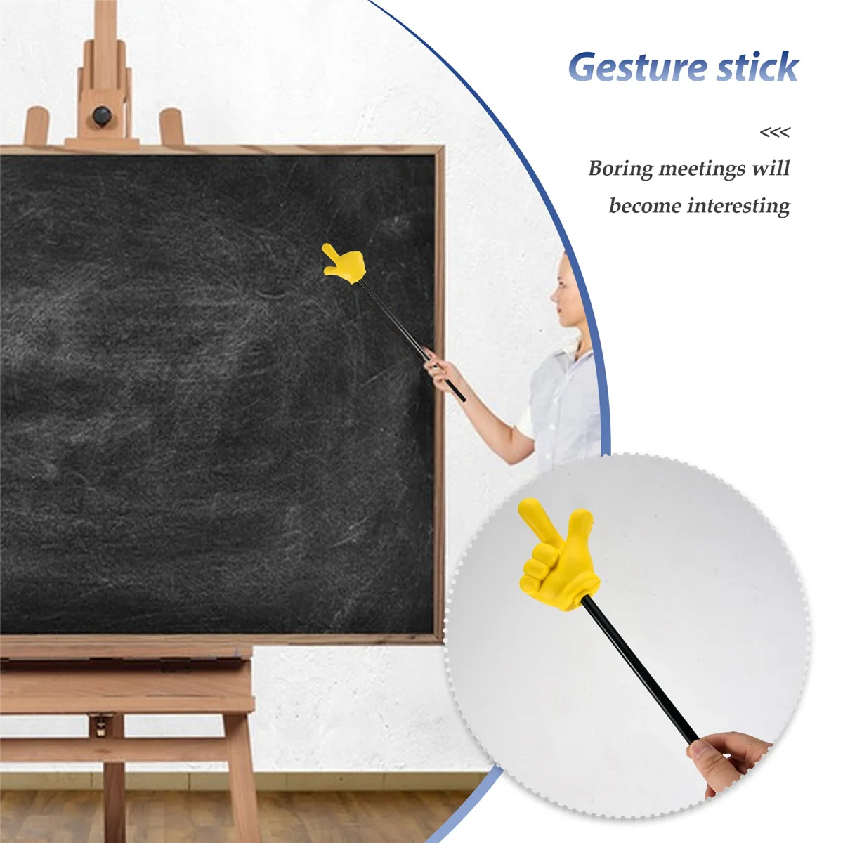 Pointing stick indication stick nominate gesture stick