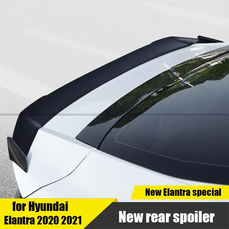 

For Hyundai Elantra Avante CN7 2020 2021 2022 Car Rear Spoiler ABS Trim New Special Spoiler