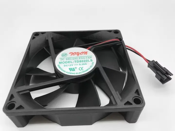 送料無料、真新しい TD8020LS DC12V 0.08A 80*20 ミリメートル 8 センチメートルサイレント冷却ファン