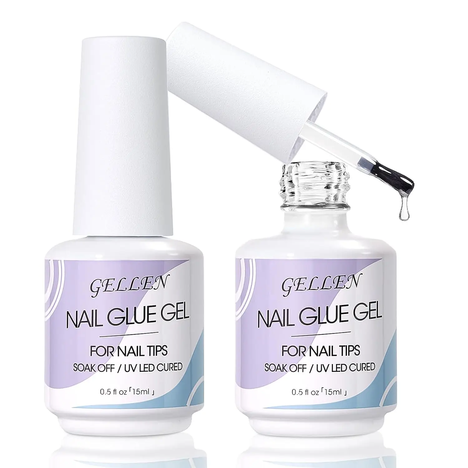 

GELLEN Glue False Nails Kit Polygel 2PCS 15ML 3 in 1 Gel for Acrylic Nail&base Press on Gel&nail Super Strong Strengthener Inks