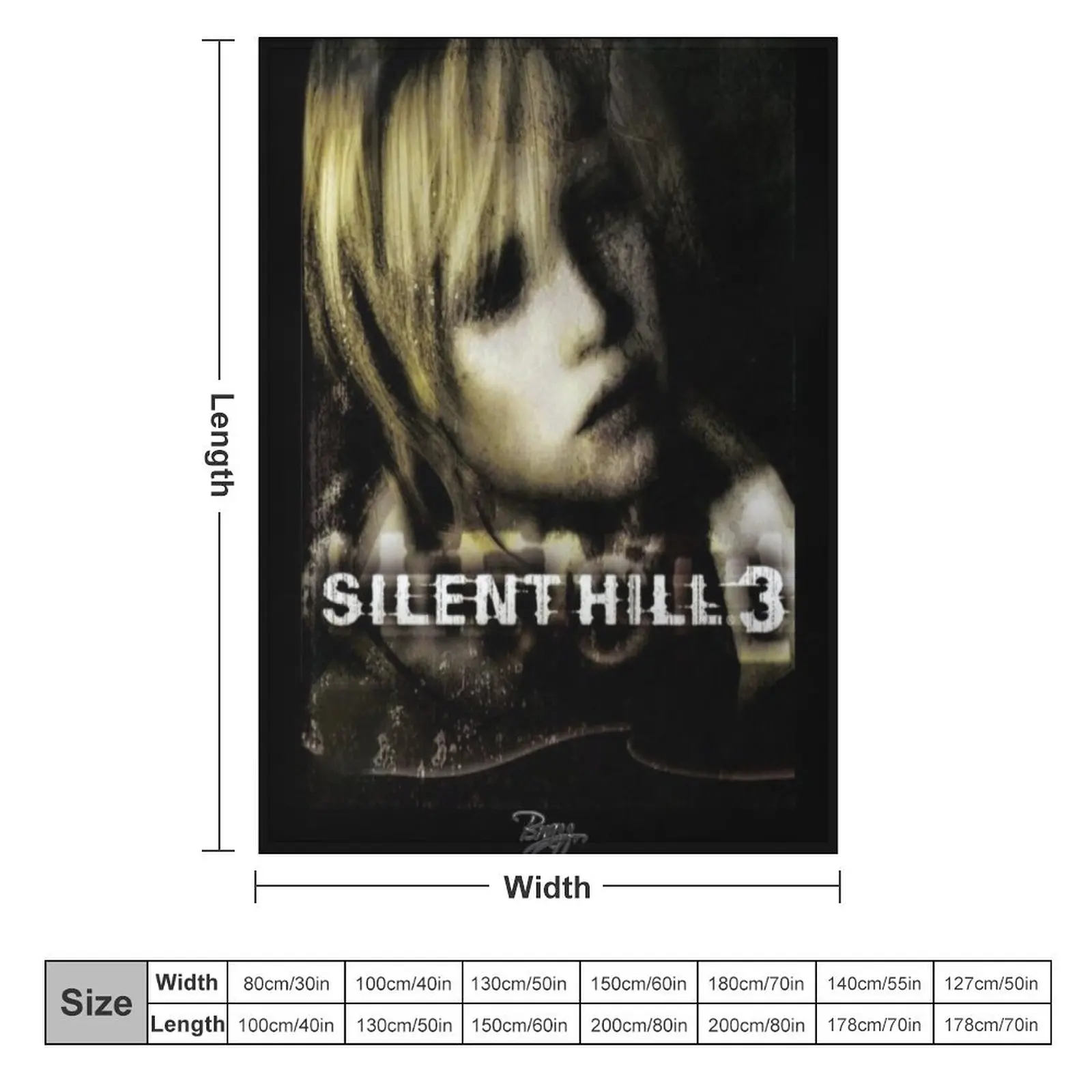 Silent Hill 3 - EU Ps2 Original Box Art (No Neon) Throw Blanket Summer Beddings bed plaid Blankets