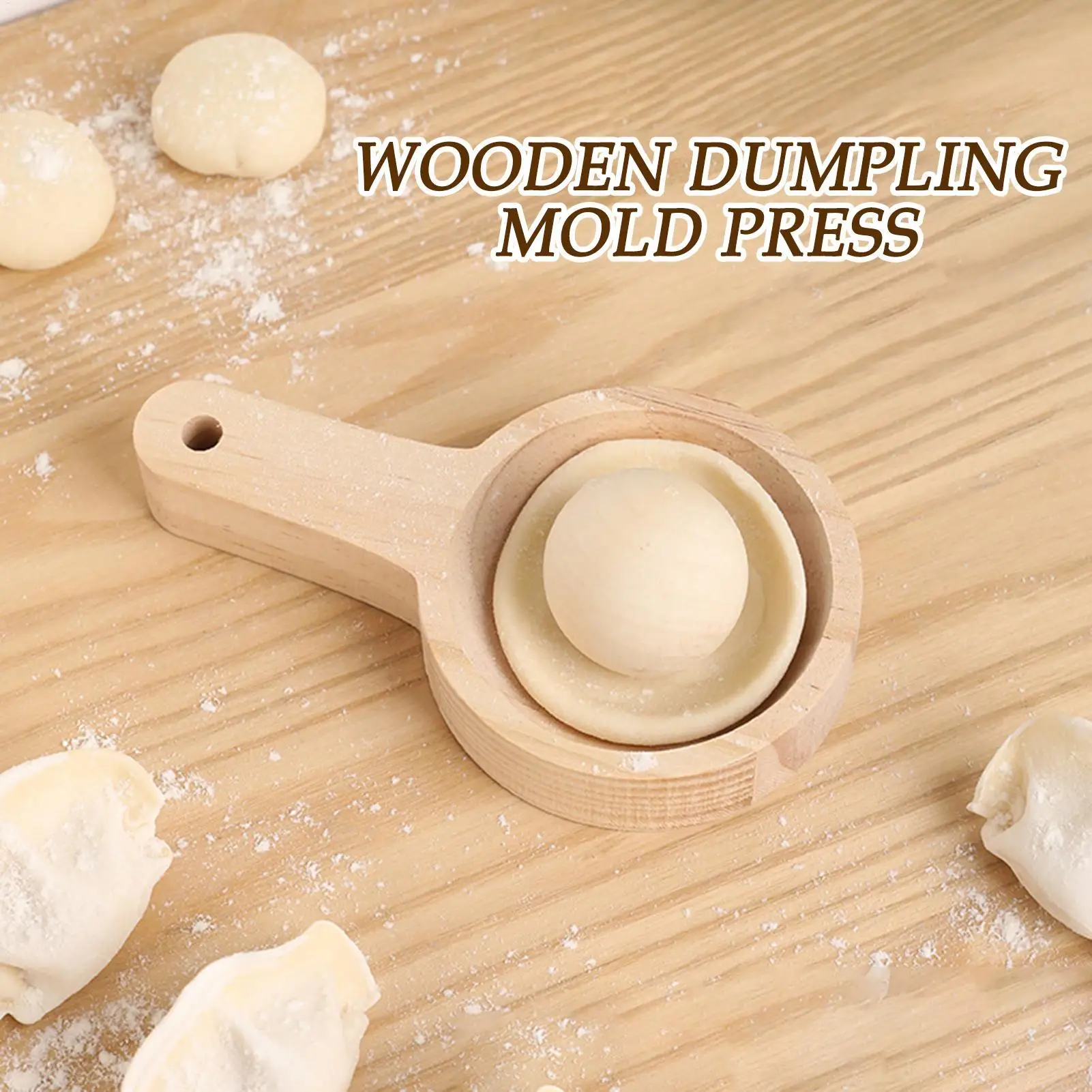 Round Handheld Dumpling Skin Maker Dumpling Wrapper Press for Buns Wonton Pie Pastries Baking Home Kitchen Cooking Gadget - view 5