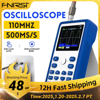 FNIRSI 1C15 Professional Digital Oscilloscope 110MHz Analog Bandwidth 500MS/s Sampling Rate Supports 1Khz Square Wave 400V