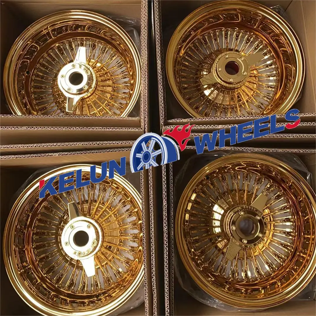 for   13x7 14*7 rose Gold Spokes wire wheel