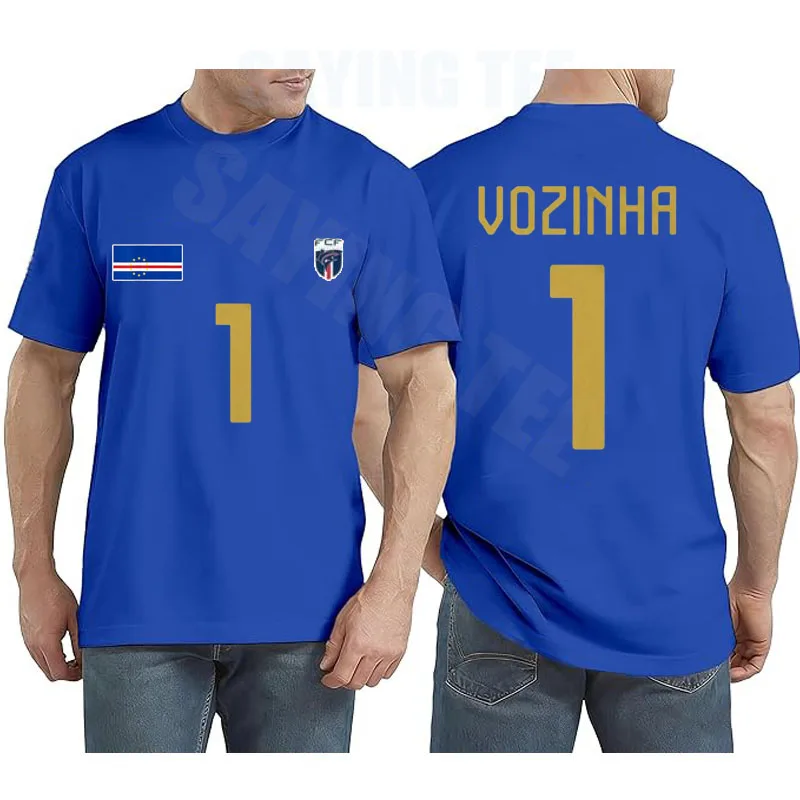 Kap Verde Vozinha 1 Torwart-Trikot T-Shirt Cabo Verde Fußball Herren Sportbekleidung Kap Verde Stolz Unisex Spruch-T-Shirt Top – Detail 8