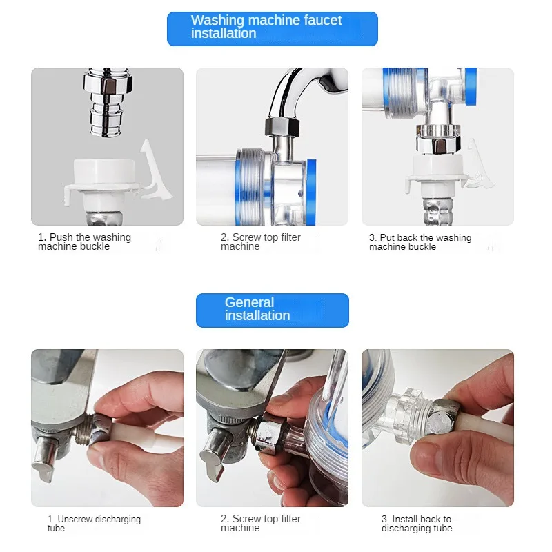 Shower FilterPrefilter Furnishing Kitchen Toilet Water Faucet,Water Heater Washing Machine Dripping Rain Filter