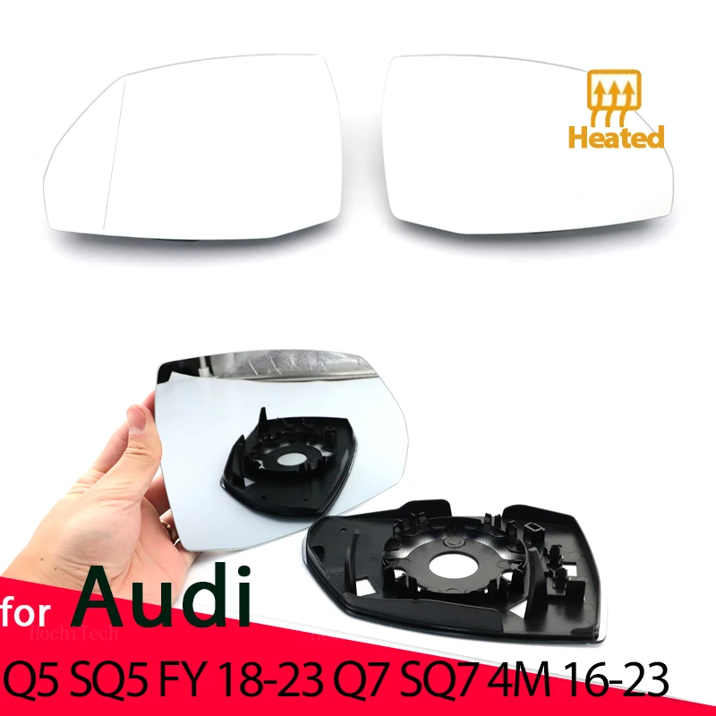 Mirror Heated Side Mirror Glass Rearview Mirror Lens for Audi Q5 Q5L SQ5 FY2018-2023 Q7 SQ7 4M 2016-2023 Car Accessories