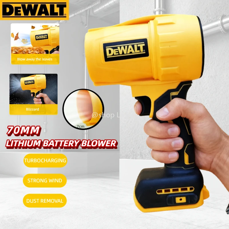 Dewalt 30000RPM  Air Blower Cordless Turbo Fan Handheld Violent Fan Dryer 20V Rechargeable Dust Blowing Tool（no battery)