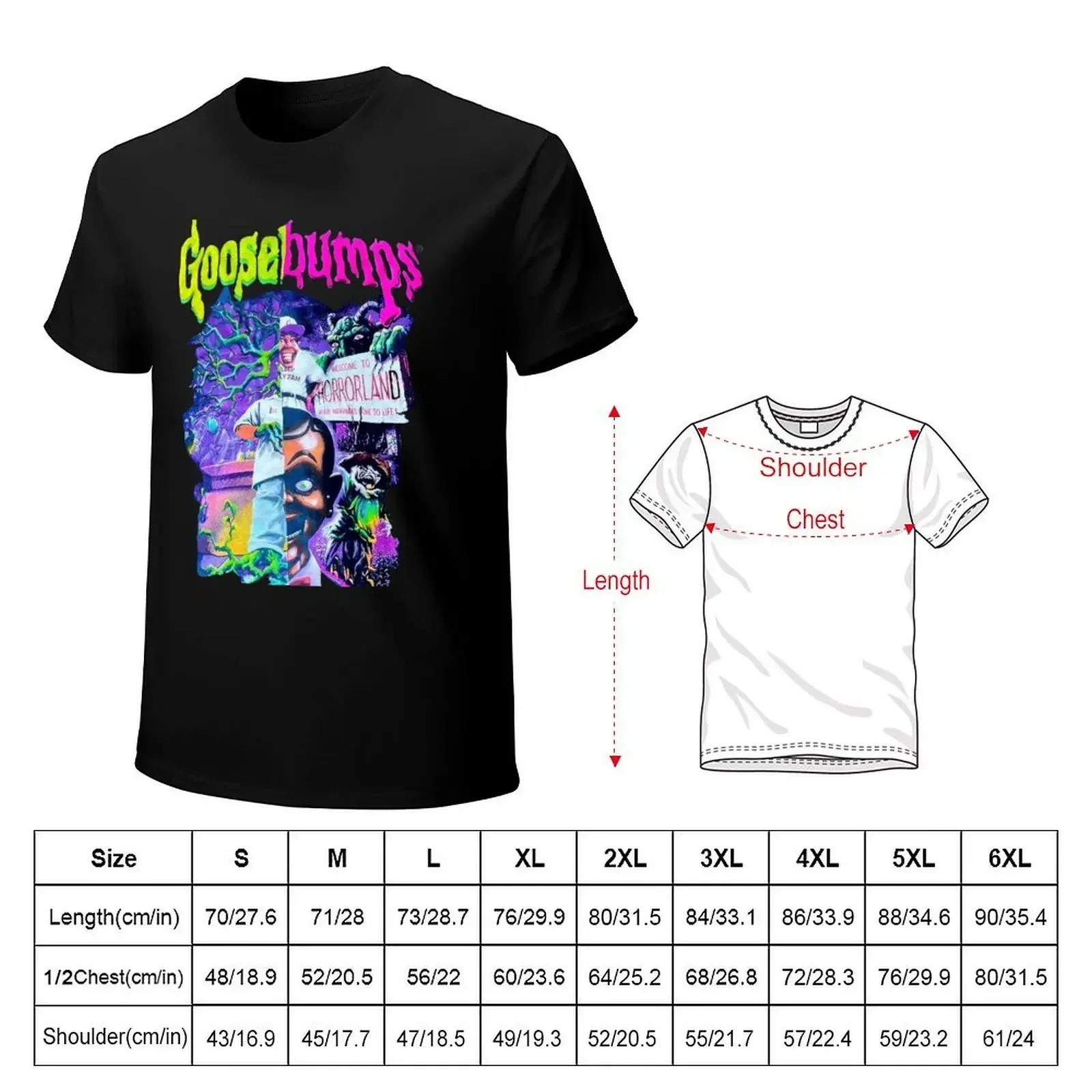 Goosebumps Welcome to Horrorland T-shirt for a boy cute clothes funnys Men's t shirts