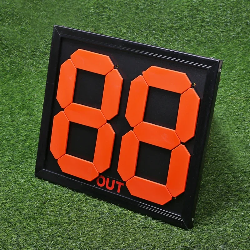 Scoreboard Portable Football Substitute Board 2 Sides Soccer Substitution Plate Sports Referee change player Boards