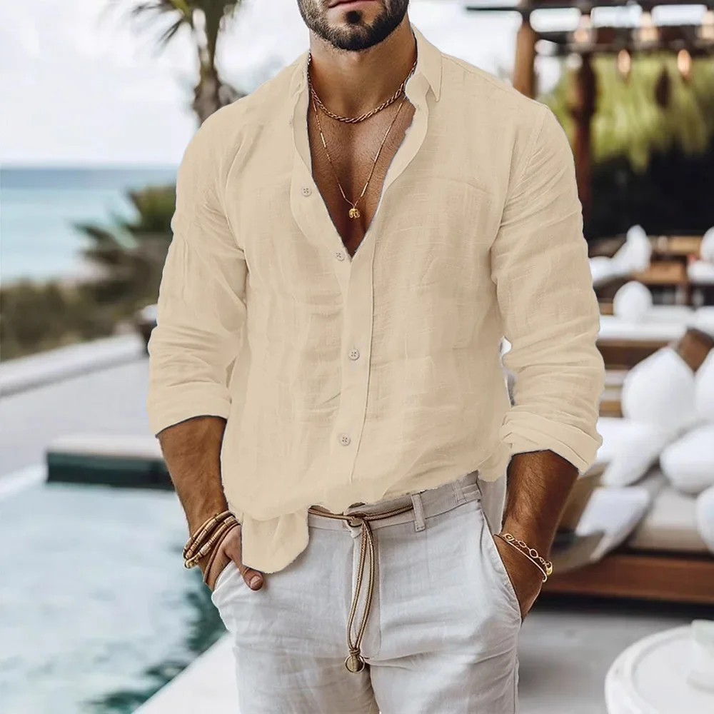 Thumbnail 3 - #74 Trending Cotton Linen Casual Shirts Right Now